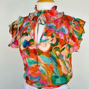 Gilner Farrar Colorful Blouse